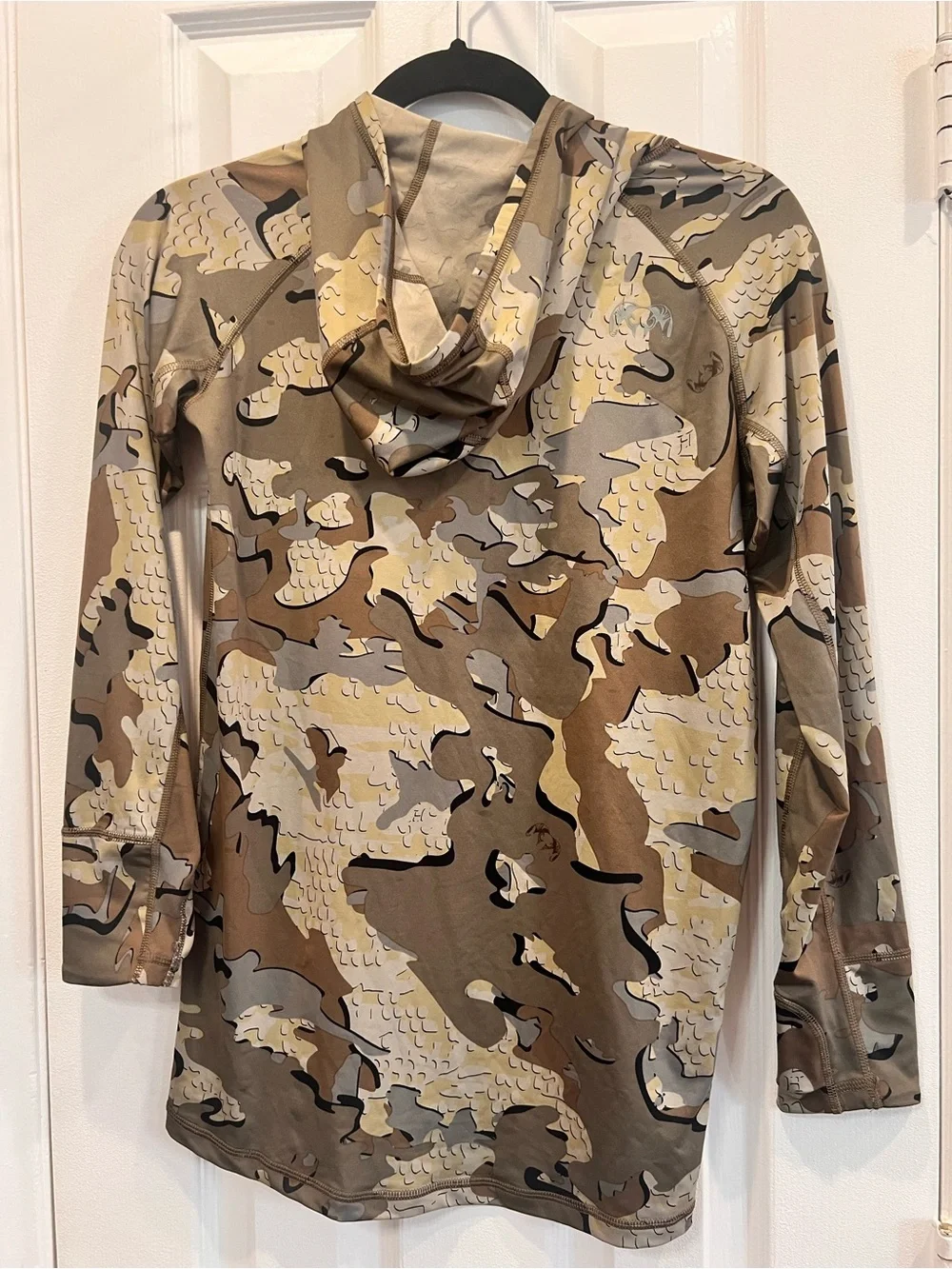 KUIU Gila LS Hoodie Youth L 14/16 Valo Camo Sun Shirt UPF 50+